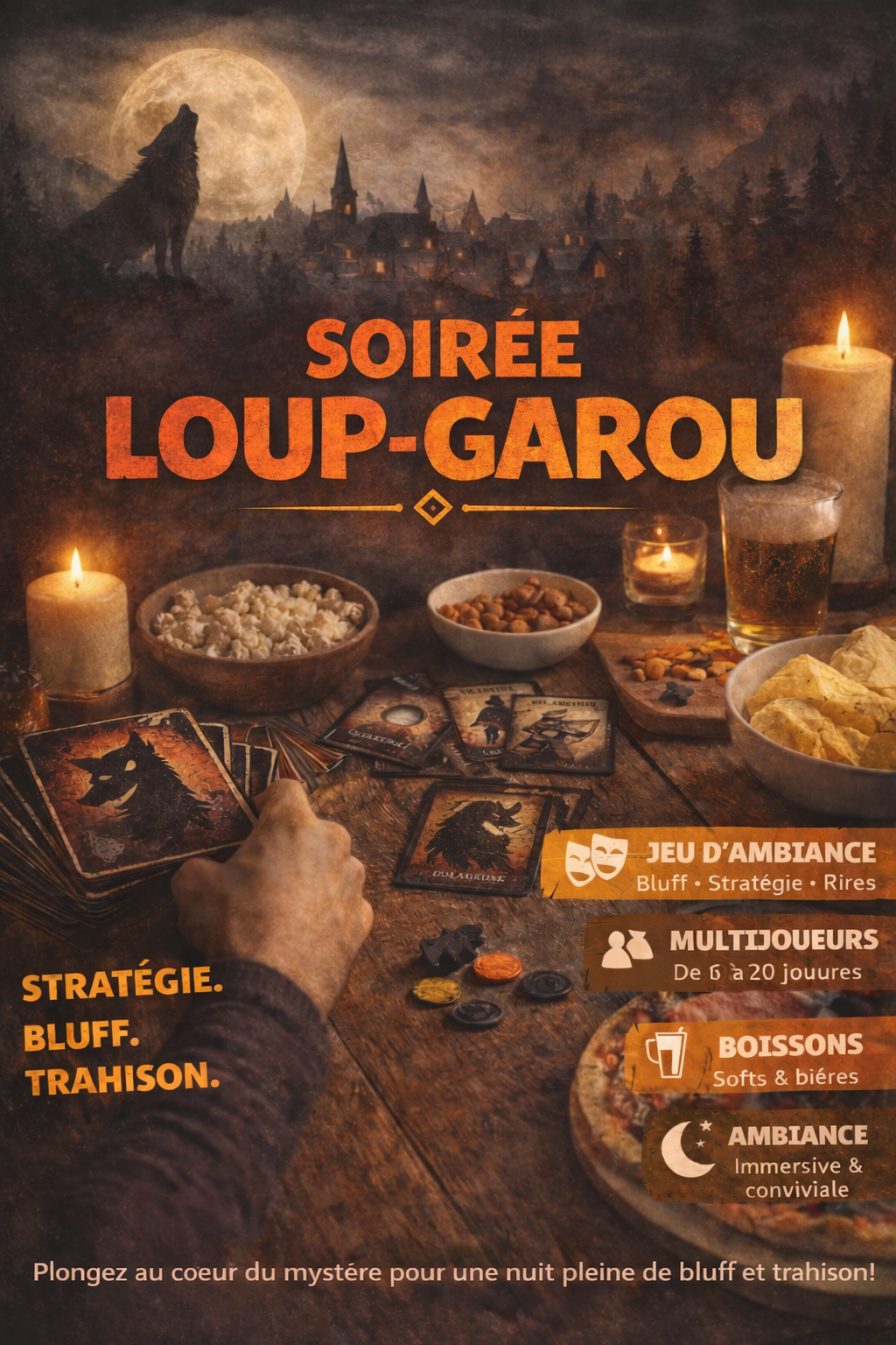 Soirée loup Garou à Ekoland