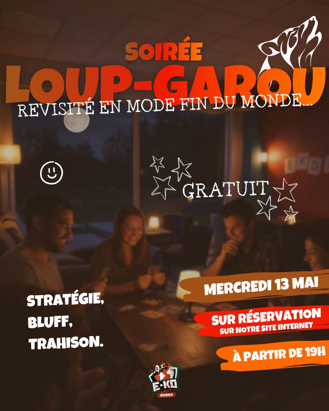 Soirée loup Garou à Ekoland